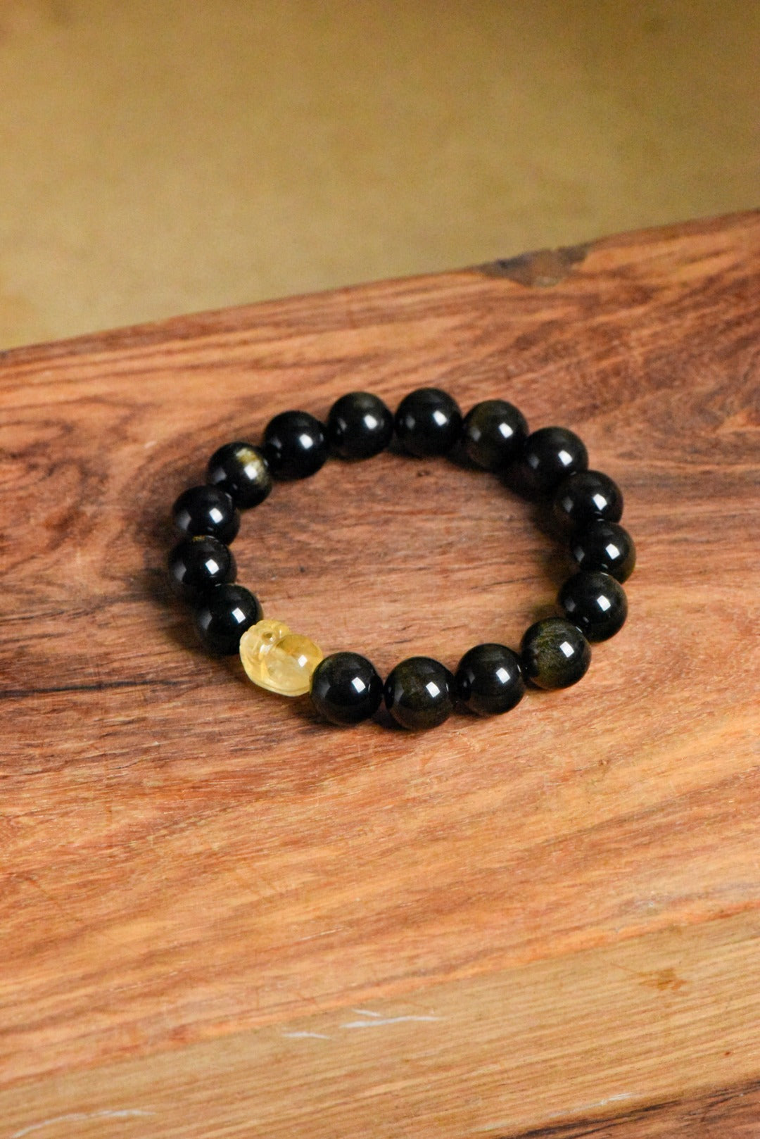 ▫️▪️ Obsidian Citrine Pixiu Bracelet (Men)